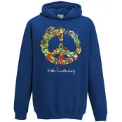 Udo Lindenberg & Das Panik-Orchester Luvtröja - Peace Hoodie Kids - 140 - för  blå