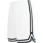 Urban Classics Shorts - Stripes Mesh Shorts - S 3XL - för Herr - vit/svart