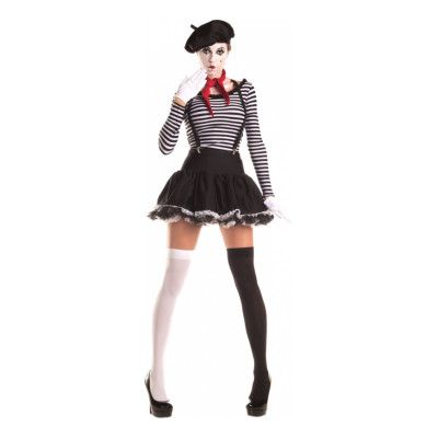 Kvinnlig Mimartist Maskeraddräkt