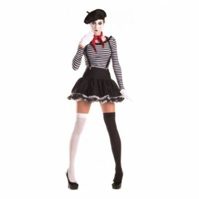 Kvinnlig Mimartist Maskeraddräkt - Medium