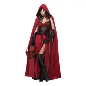 Mörk Rödluvan Maskeraddräkt - X-Large
