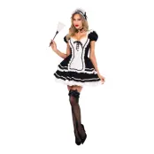 Maid to Flirt Klänning Deluxe Maskeraddräkt - Small