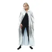 Mantel med Krage Silver - One size