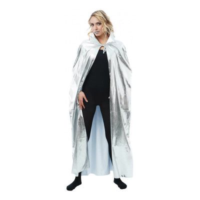 Mantel med Krage Silver - One size