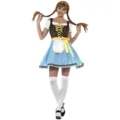 Olga Sexig Oktoberfest Klänning Blå&Vit M