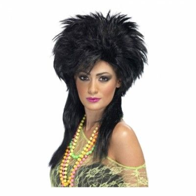 Punkperuk Dam Svart - One size