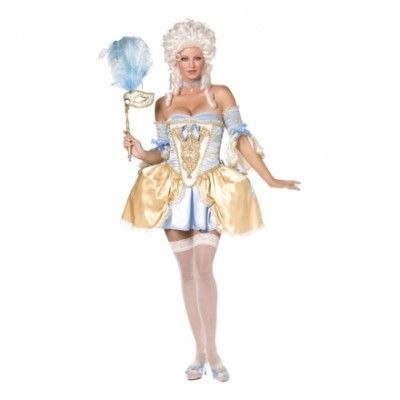 Sexig Barocktjej Maskeraddräkt