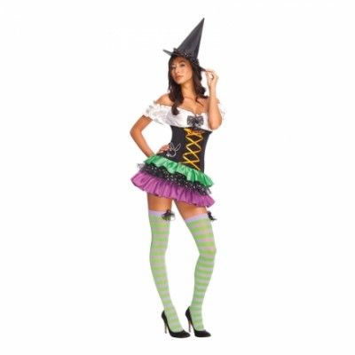 Sexig Playboy Häxa Maskeraddräkt