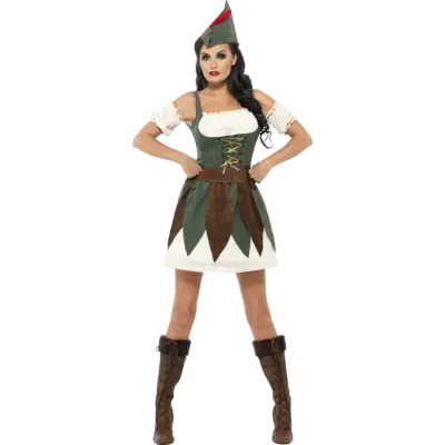 Sexig Robin Hood Maskeraddräkt Dam S
