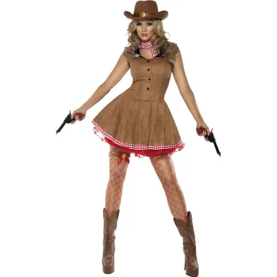 Sexig Vilda Västern-Kostym L