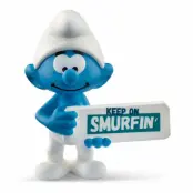 schleich® Smurfarna Smurf with Sign 20843