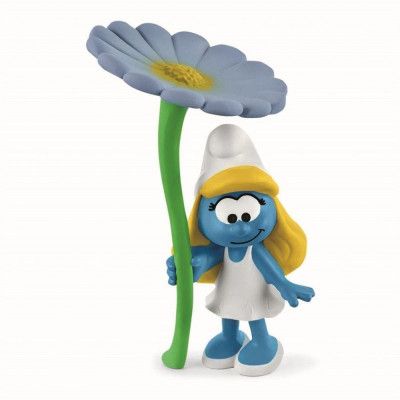 schleich SMURFARNA Smurfan med blomma 20828