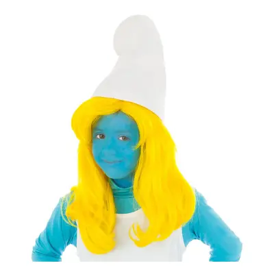 Smurfan Gul Barnperuk - One size