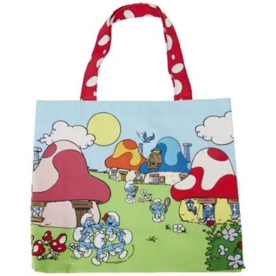 Smurfarna - Anime Tygväska - Loungefly - Smurfs Village Life - för Dam - flerfärgad