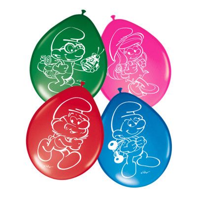 Smurfarna Ballonger - 8-pack