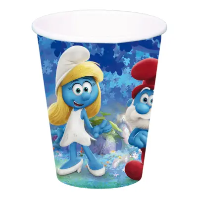 Smurfarna Pappersmuggar - 8-pack