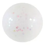 Dekorationsbollar Vit/Glitter - 10-pack