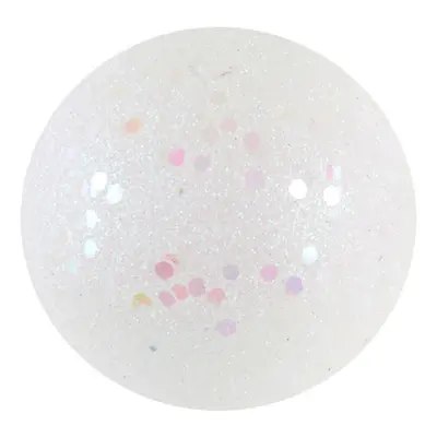 Dekorationsbollar Vit/Glitter - 10-pack
