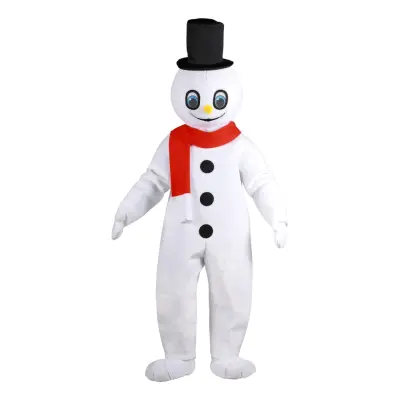 Snögubbe Maskot Deluxe Maskeraddräkt - One size