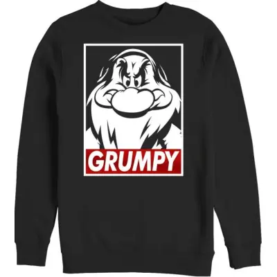 Snövit - Anime Sweatshirt - Grumpy - S 3XL - för Herr - svart