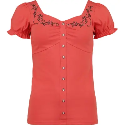 Snövit - Disney T-shirt - Disney Princess - Picnic Collection - Snow White - M XL - för Dam - röd