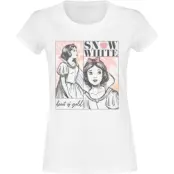 Snövit och de sju dvärgarna - Anime T-shirt - Tie dye Snövit - S L - för Dam - vit
