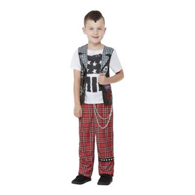 90-tals Punkrockare Barn Maskeraddräkt - Small