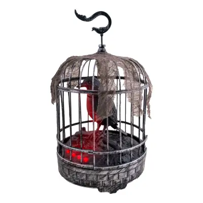 Animerad Kråka i Bur Prop