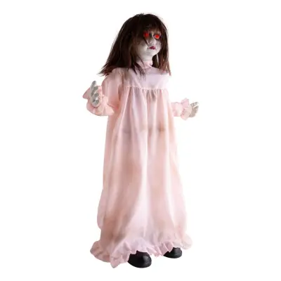 Animerad Spökflicka med Ljud&Ljus Prop