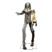 Animerad Zombie Clown med Ljud&Ljus Prop
