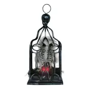 Animerat Fågelskelett i Bur Prop