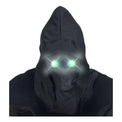 Ansiktslös Mask med Lysande Gröna Ögon - One size