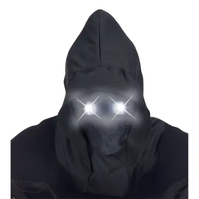 Ansiktslös Mask med Lysande Vita Ögon - One size