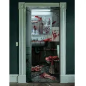 Dörrdekor Blodigt Badrum 80x180cm