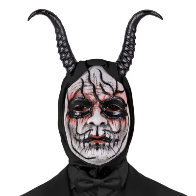 Demon med Horn Mask - One size