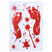 Fönsterdekoration Blodiga Fötter