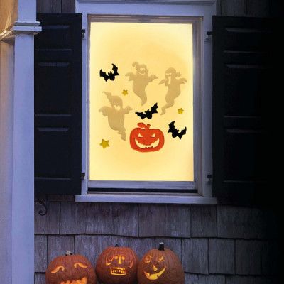 Fönsterdekoration Spöken 20x20cm