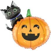 Folieballong Halloweenpumpa 69x84cm