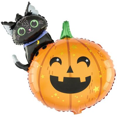 Folieballong Halloweenpumpa 69x84cm