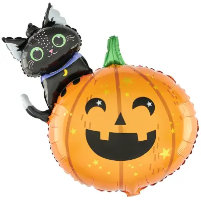 Folieballong Halloweenpumpa 69x84cm
