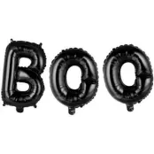 Folieballong"BOO"Svart 41 cm