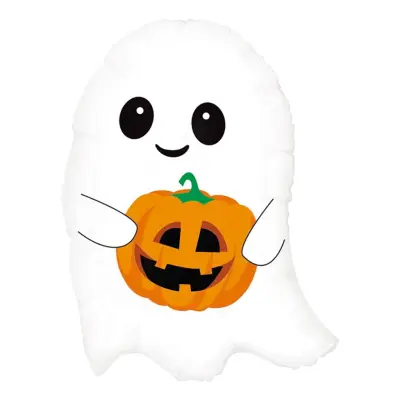 Folieballong Spöke med Pumpa