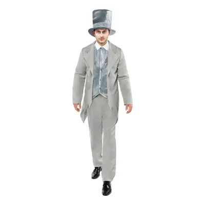 Zombie Spökbrudgum Maskeraddräkt - Medium