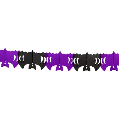 Girlang Fladdermöss Svart/Lila