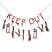 Girlang Keep Out med Verktyg