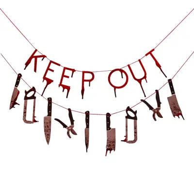 Girlang Keep Out med Verktyg