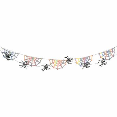 Girlang Spindelnät med Spindlar