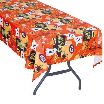 Halloween Bordsduk Orange 177x134cm