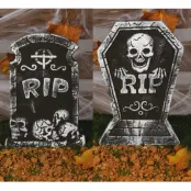 Halloweendekoration Gravsten 38x27cm