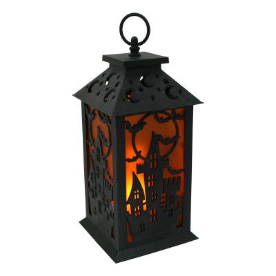 Halloweenlykta Spökhus LED